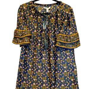 CHELSEA AND VIOLET Verde Nouveau floral dress Size M NWT